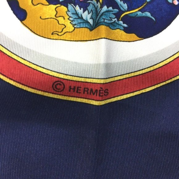 742188O Hermes Scarf Qu importe Le Flacon Carre 90 Multicolor Silk 100% - Picture 6 of 9